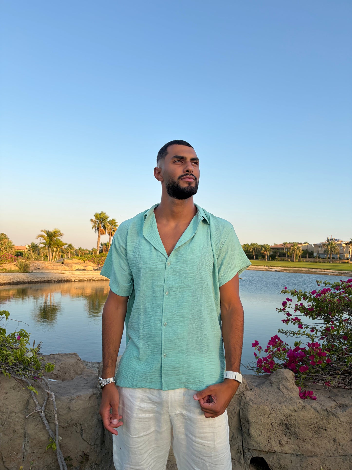 Green Forest Coastline Shirt