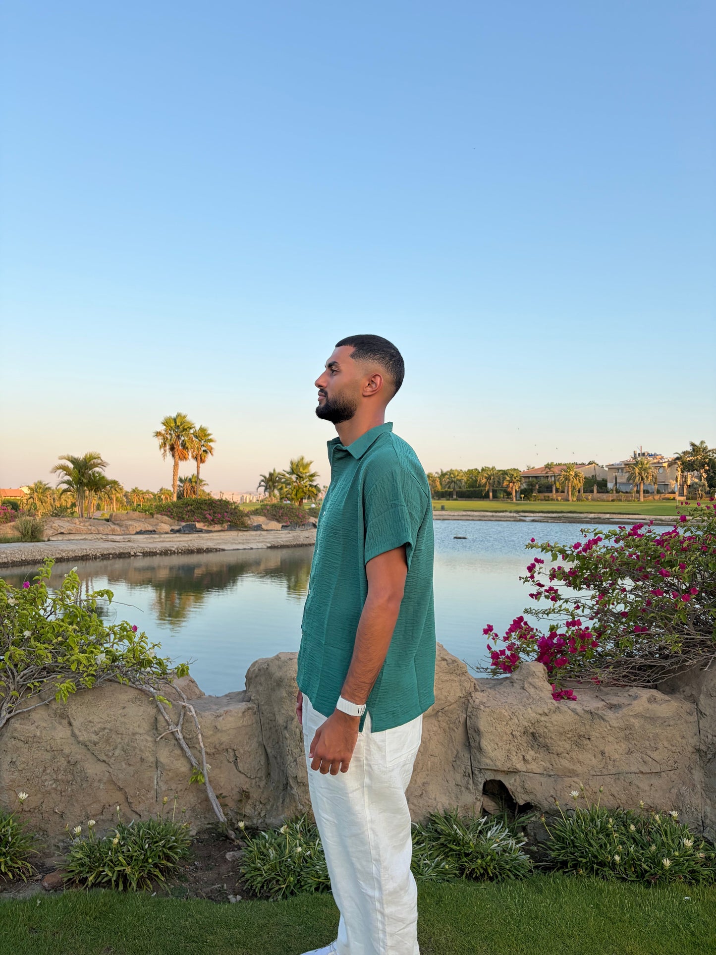 Green Forest Coastline Shirt