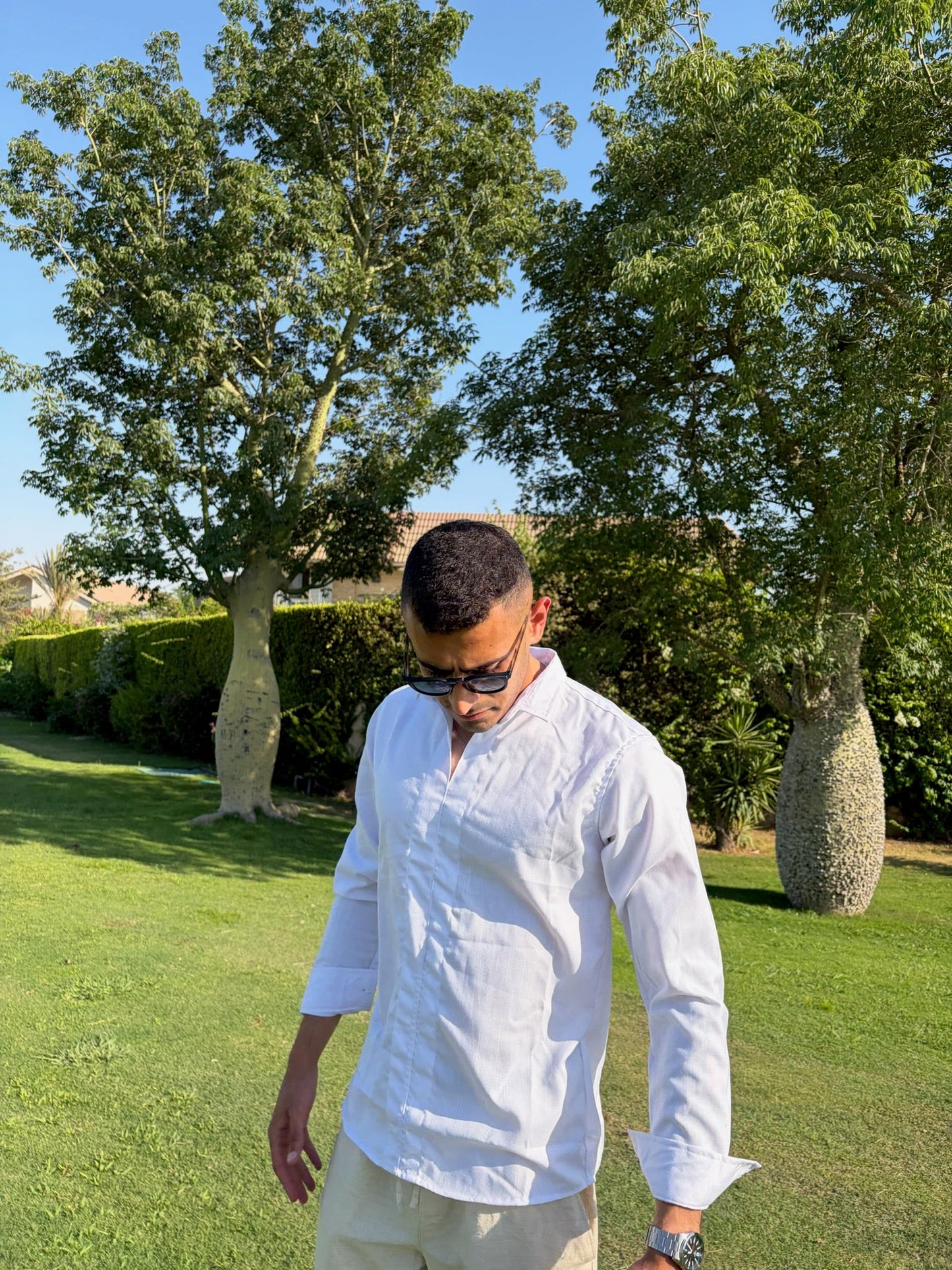 White Riviera Linen Shirt