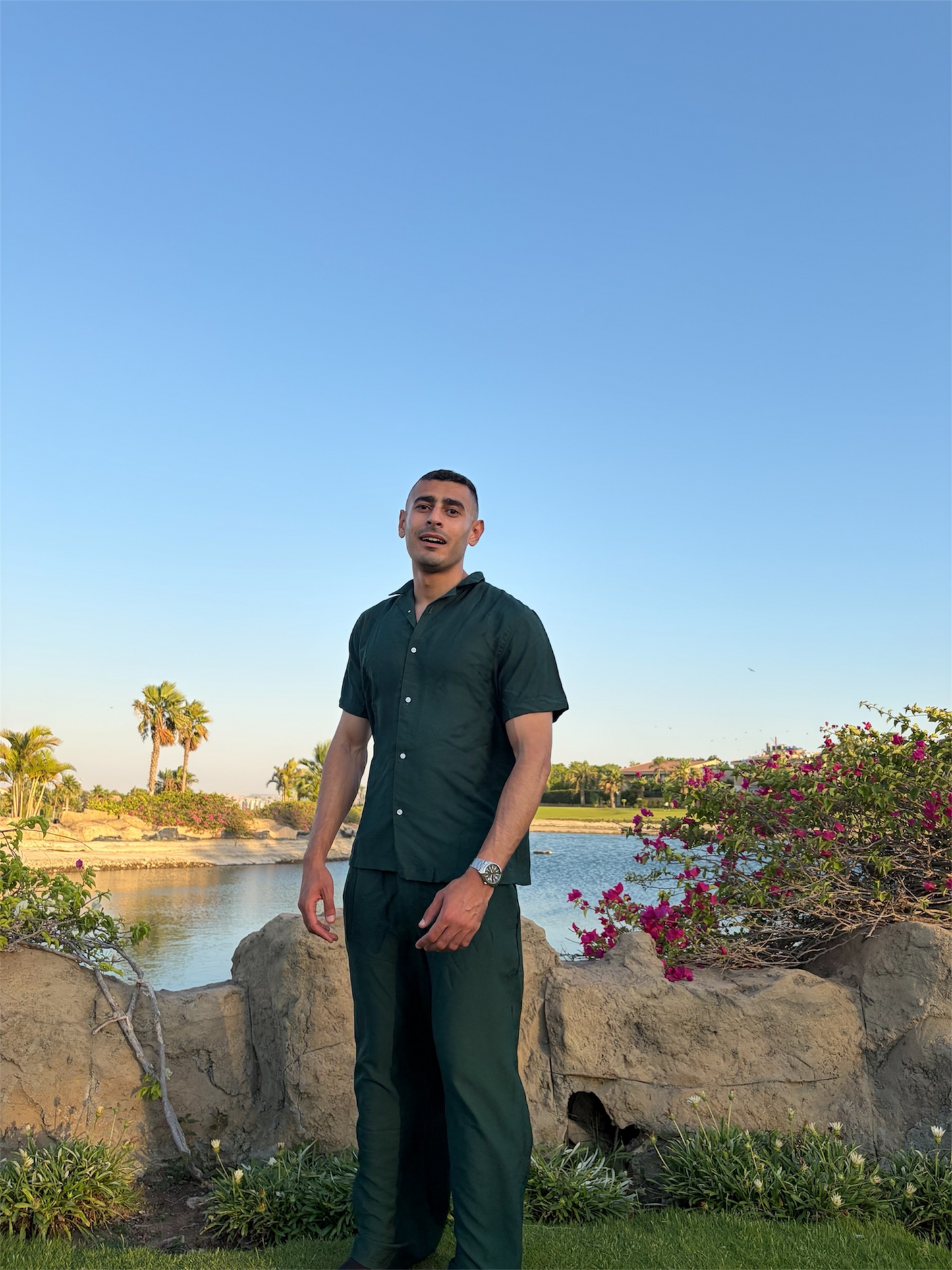 Coastal Green Linen Set