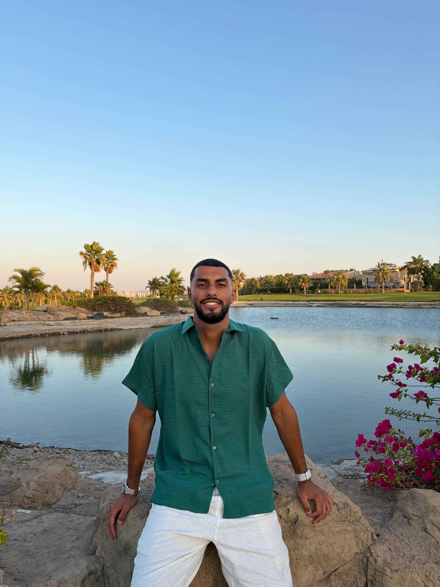 Green Forest Coastline Shirt