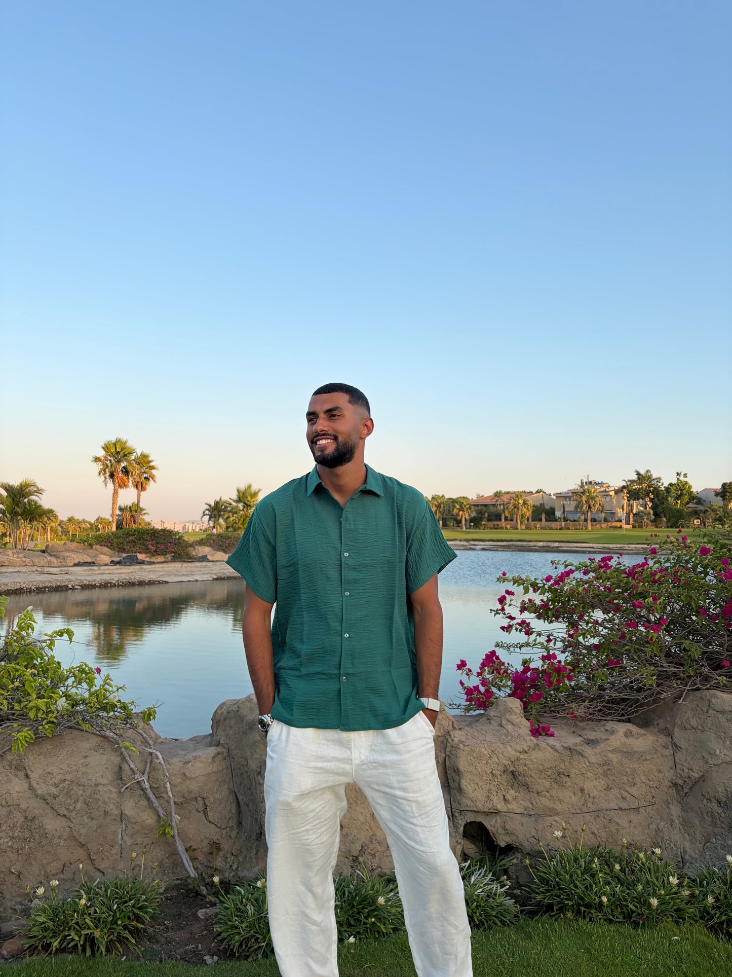 Green Forest Coastline Shirt