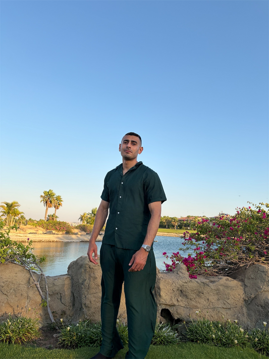 Coastal Green Linen Set