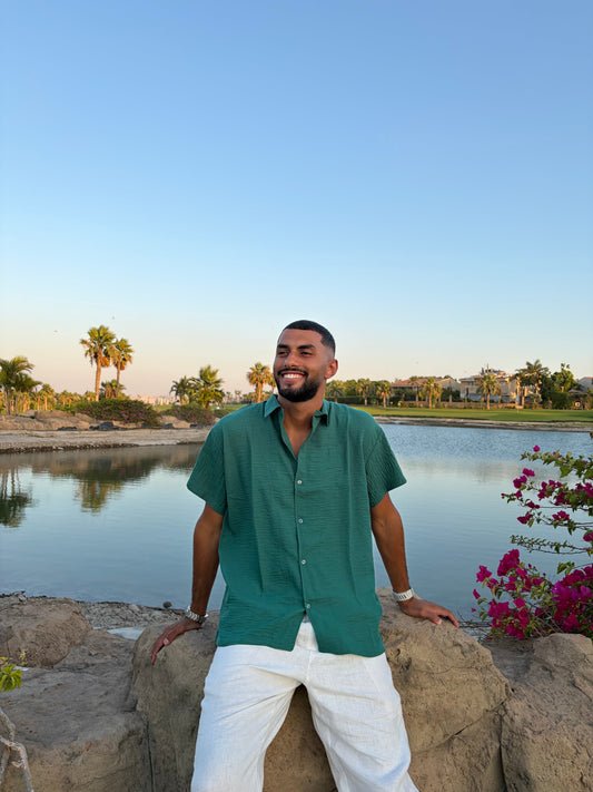Green Forest Coastline Shirt
