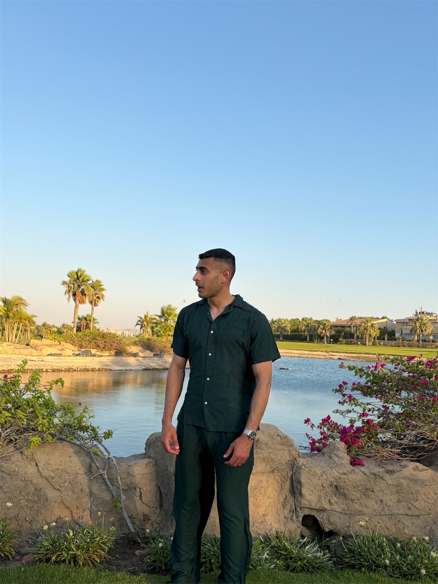 Coastal Green Linen Set