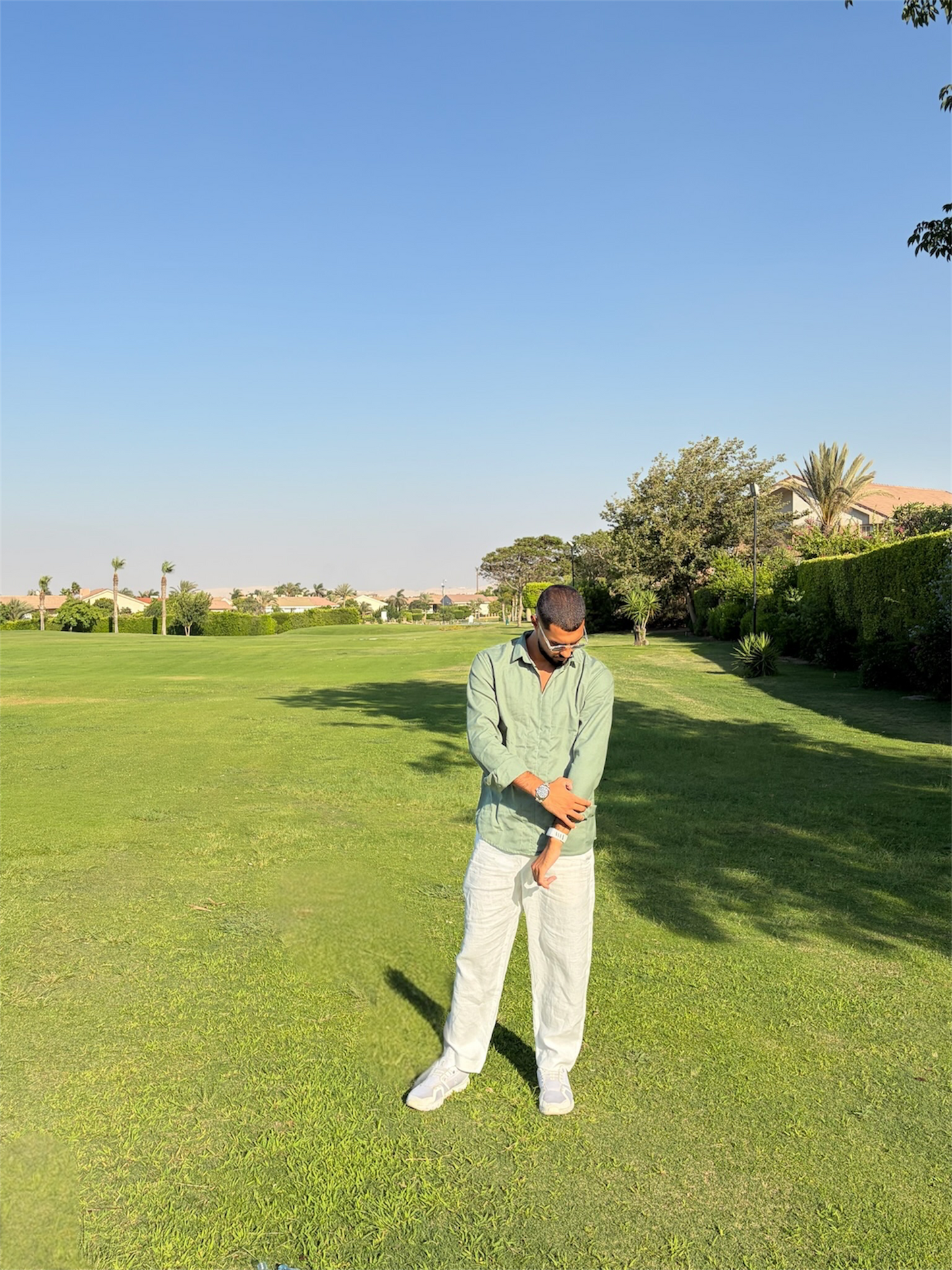 Olive Riviera Linen Shirt