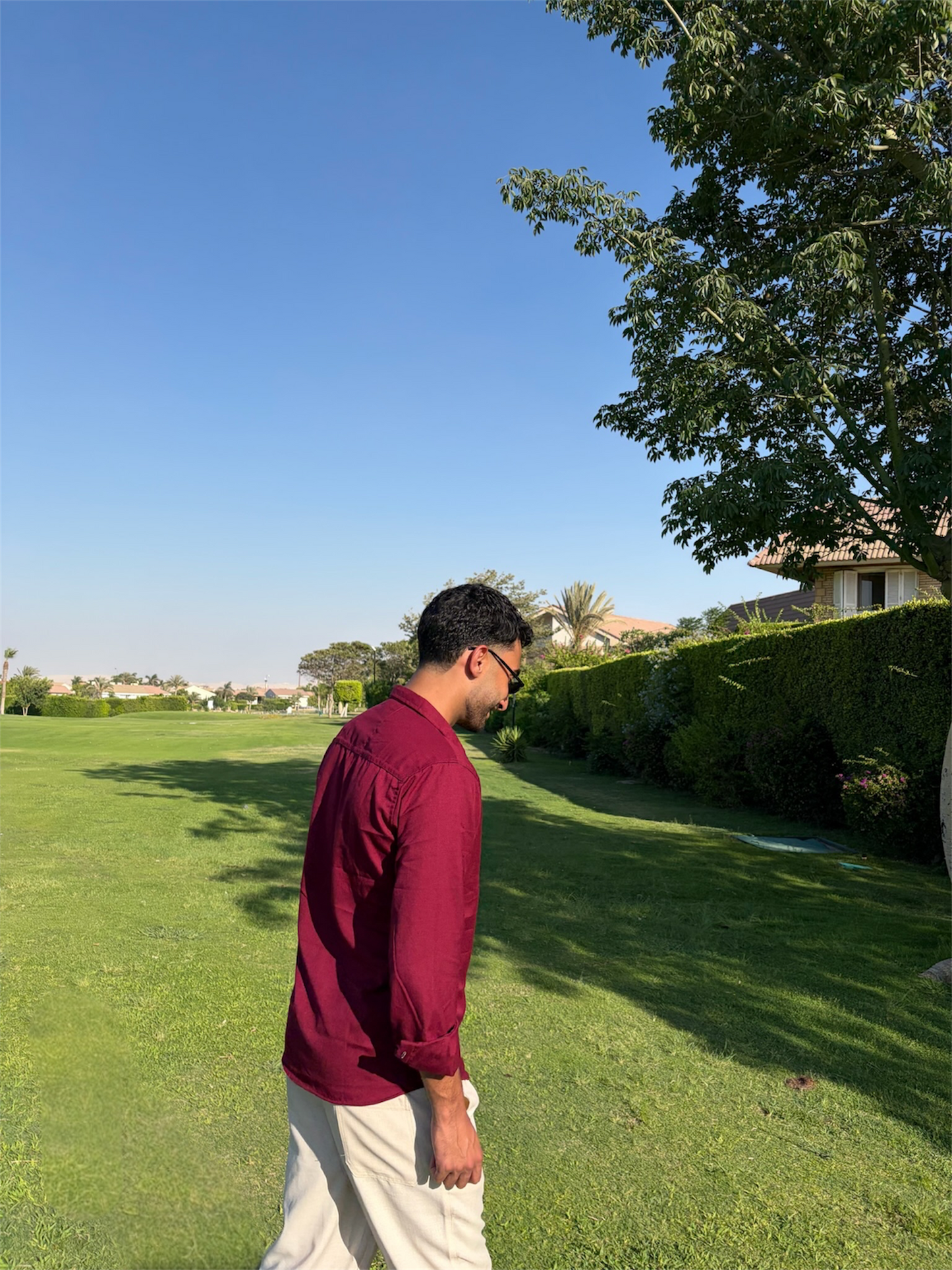 Burgundy Riviera Linen Shirt