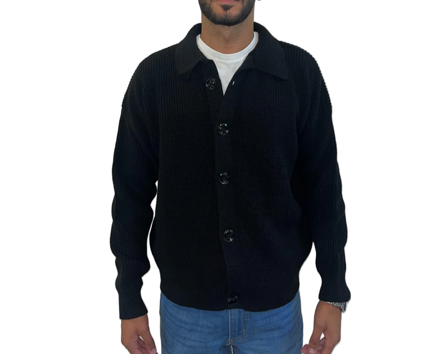 Black Knitted Cardigan