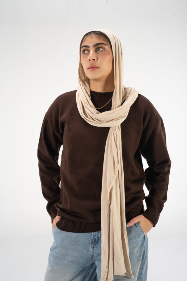 Brown Knitted Crewneck