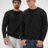 Black Knitted Crewneck