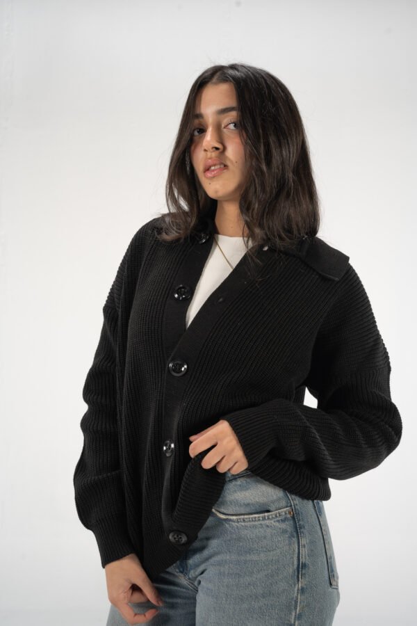Black Knitted Cardigan