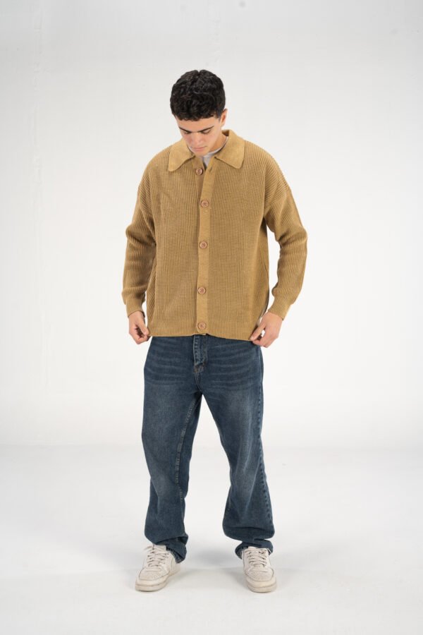 Camel Knitted Cardigan