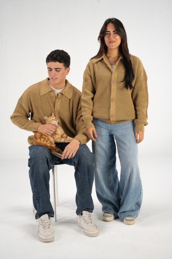 Camel Knitted Cardigan