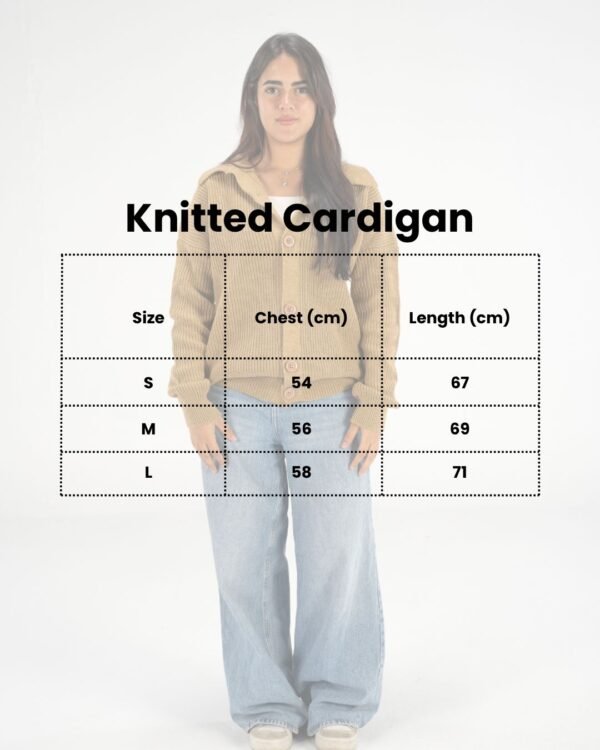 Camel Knitted Cardigan