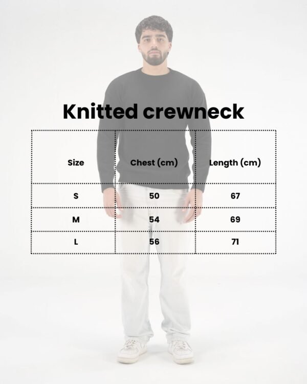 Black Knitted Crewneck